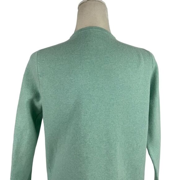 J Crew Vanessa Longline Open Front Cardigan Sweater Coat XS Mint Green AC619 - Picture 10 of 14